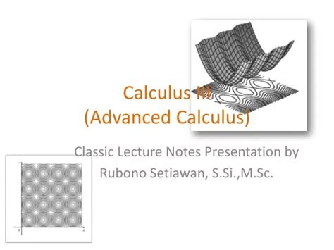 Ppt Calculus Iii Advanced Calculus Powerpoint Presentation Free