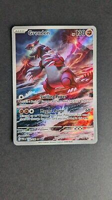 Pok Mon Tcg Groudon Paradox Rift Holo Illustration Rare Ebay