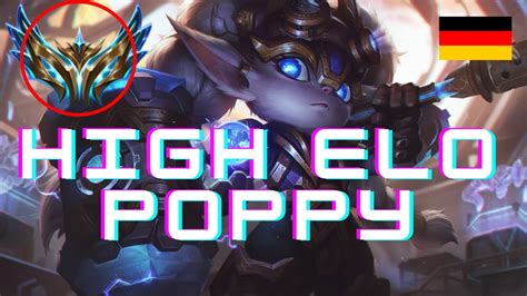 Poppy Guide German Challenger Jungle High Elo Gameplay Analyse Tipps