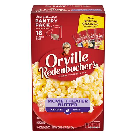 Orville Redenbacher S Movie Theater Butter Microwave Popcorn Oz