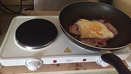 Quest 35250 Electric Twin Hot Plate Control 1000W 1500W Hobs 5 Temperature Settings Portable