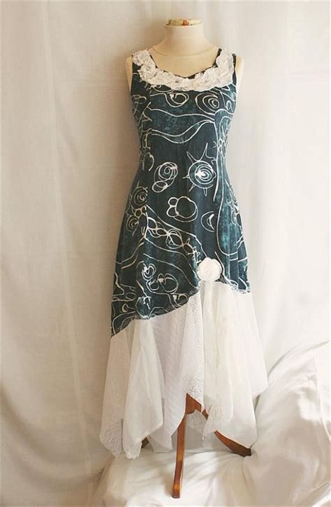 Fairy Long Dress Upcycled Woman S Clothing Tattered And Romantic Funky