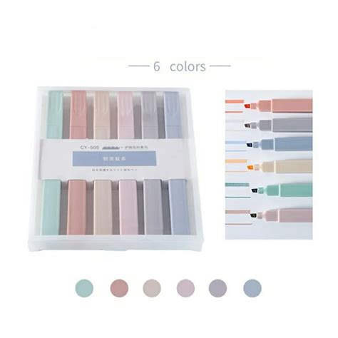 Morandi Color Highlighter Pen Set Preeti