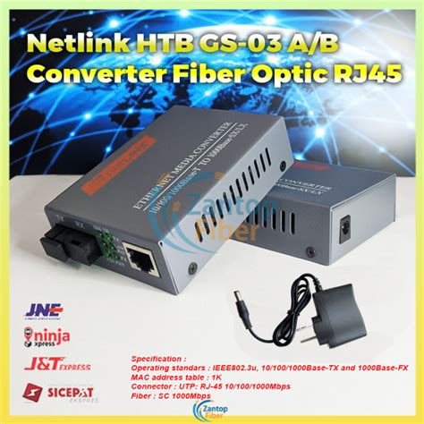 Media Converter Gigabit Htb Gs 03 Ab 1000mbps Single Mode Fiber