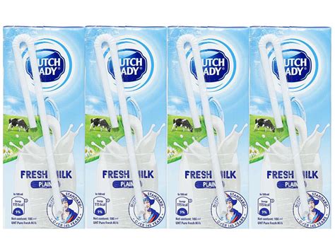 4 hộp sữa tươi Dutch Lady 180ml giá tốt tại Bách hoá XANH