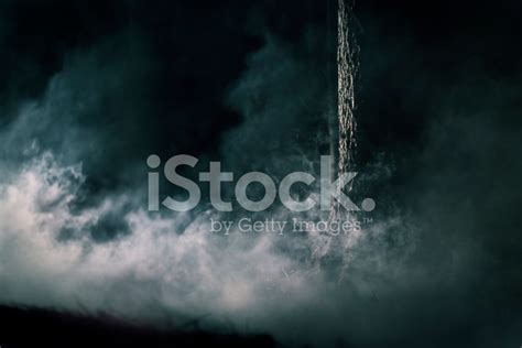 Dark Foggy Forest At Night Stock Photo | Royalty-Free | FreeImages