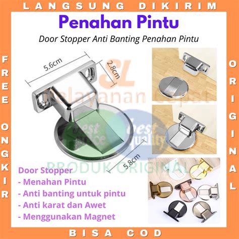 Jual Penahan Pintu Magnet Tempel Pengganjal Pintu Stainless Penahan