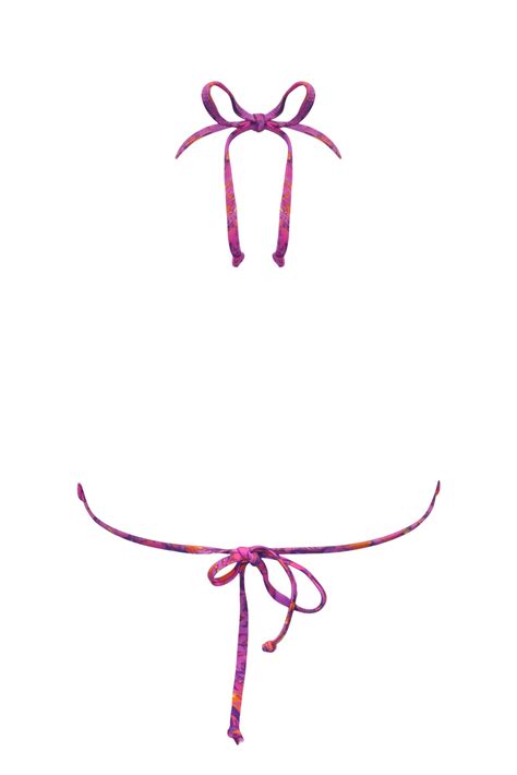 Bermuda Non Wired Triangle Bikini Top In Multi Pour Moi