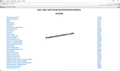 Agco New Idea NA [01.2021] Parts Books & Workshop Service Manuals ... 