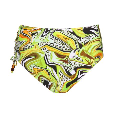 PRIMA DONNA SWIM BIKINI TAILLE SLIP 4011951 JAGUARAU LIME SWIRL 2024