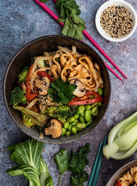 Vegane Asia Nudel Bowl Blitzschnelles Rezept Fixaufdemtisch