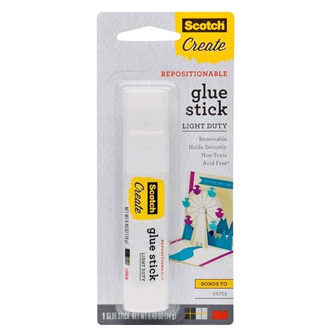 Scotch Restickable Glue Stick 3 Pack 6307 3 Home And Kitchen