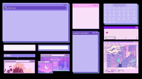 Kawaii Desktop Organizer | Desktop wallpaper organizer, Desktop organization, Kawaii wallpaper