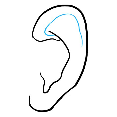 How To Draw An Ear Really Easy Drawing Tutorial