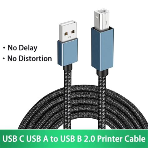 Qsy4k Printer Scanner Supplies Controlle Cable Data Transfer Usb B 20