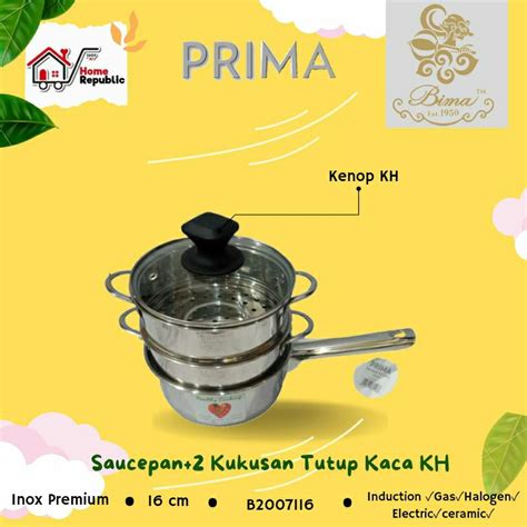 Jual Panci Bima Prima Series Saucepan 16cm 18cm B2007118 B2007116 Panci