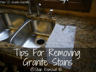 how to get stains off granite