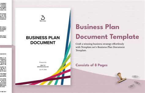 Business Plan Document Template in PDF, Word, Google Docs - Download ...