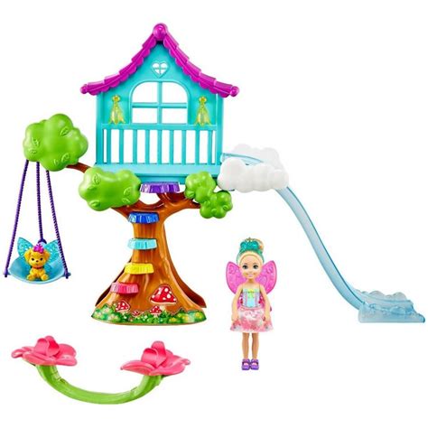 Barbie Dreamtopia Chelsea Treehouse Playset | Fairy dolls, Chelsea doll ...