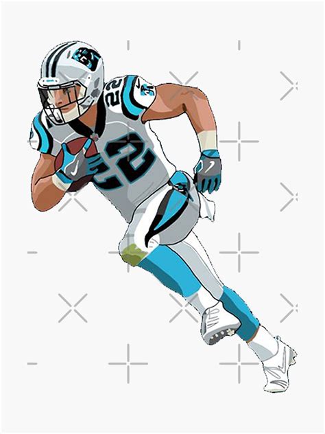 Christian McCaffrey Sticker For Sale By DboyDesigns Redbubble