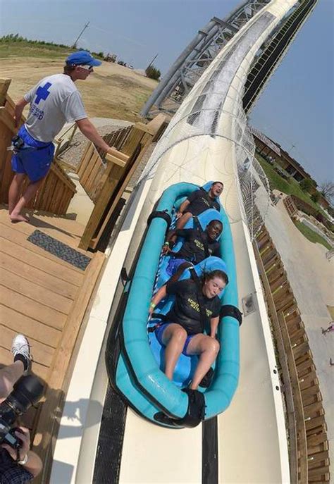 Photo Gallery First Riders Slide Down Verr Ckt World S Tallest Water