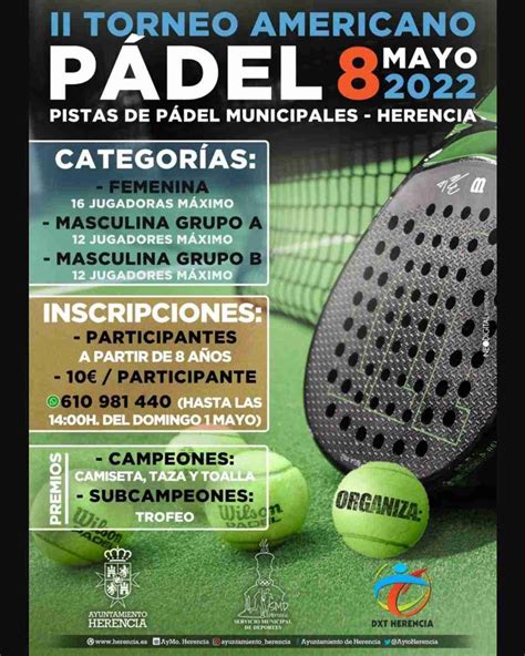 Inscripciones Abiertas Para El Ii Torneo De P Del Americano En Herencia