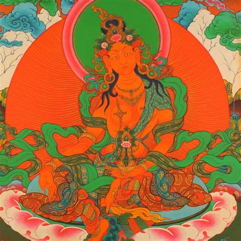 Tibetan Buddhism Kraft Thangka Vasudhara