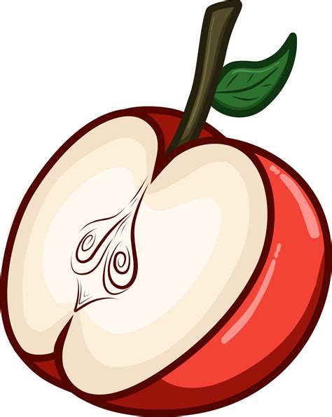 slice of an apple 27013053 Vector Art at Vecteezy