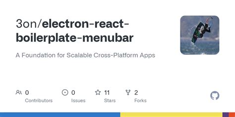 Github On Electron React Boilerplate Menubar A Foundation For