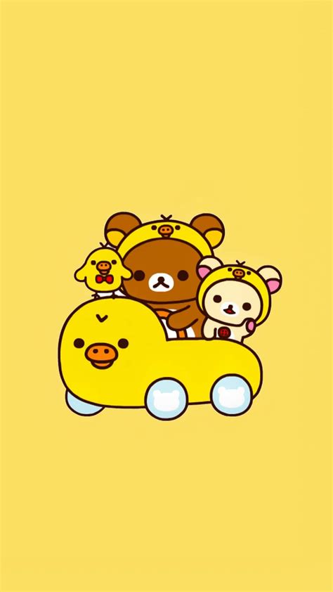 Download "Cute Enjoyment with Rilakkuma" Wallpaper | Wallpapers.com