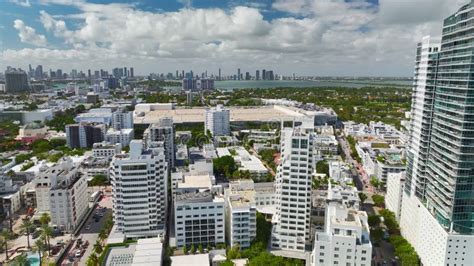 Miami City Seen From The Airplane Window Stock Video Video Of Window