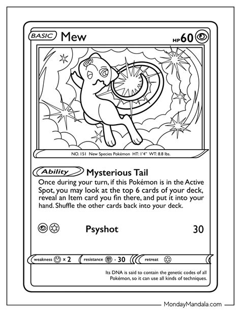 20 Mew Coloring Pages (Free PDF Printables)