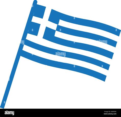 greek flag icon vector logo design Stock Vector Image & Art - Alamy