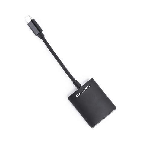 Переходник USB Type-C 3.1 - Micro SD\TF, 0,15 м (шт/гн), черный, ATOM ...