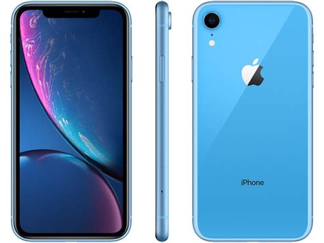 IPhone XR Apple 128GB Azul 6 1 12MP IOS IPhone Xr Magazine Luiza