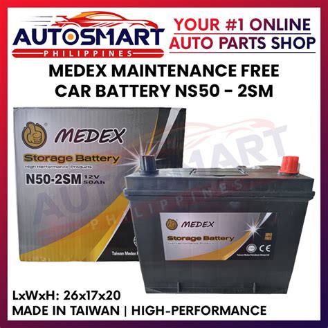 Medex Car Battery Sm N Maintenance Free Taiwan V Ah Lazada Ph