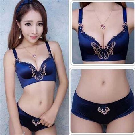Retro Bra Seamless Bra Briefs Sexy Lace Gather Lingerie Push Up Bra Sets A C Ebay