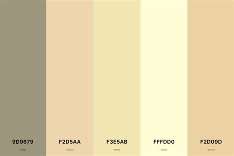 25+ Best Cream Color Palettes with Names and Hex Codes in 2024