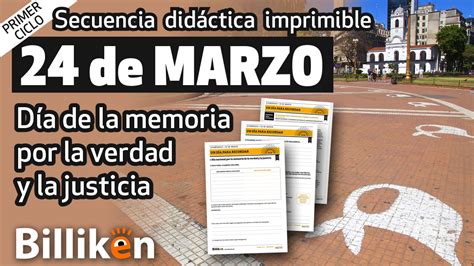 24 de marzo secuencias didácticas imprimibles del Día de la Memoria