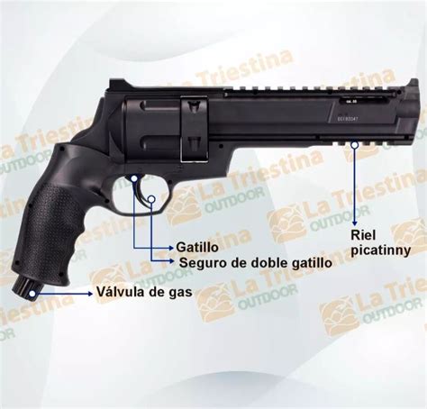 Revolver Disuasivo Defensa Umarex T4e Hdr 68 Kit Naranja Triestina