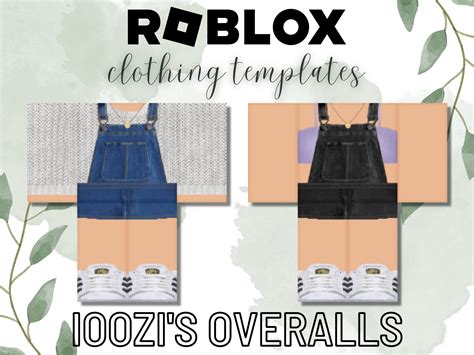 Denim Overalls Roblox Clothing Templates Etsy