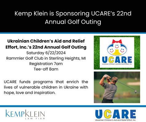 Kemp Klein Is Sponsoring Ucares 22nd Annual Golf Outing Kemp Klein