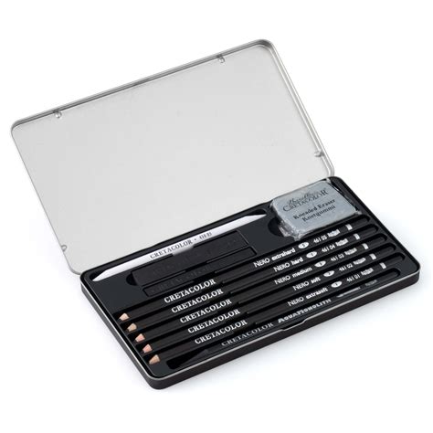 Zestaw Do Rysowania Deep Black Drawing Set Cretacolor Szt