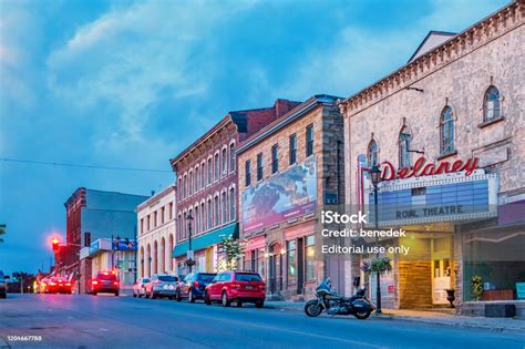 Downtown Gananoque Ontario Canada Stock Photo - Download Image Now - Gananoque, Small Town, City ...