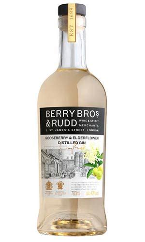 Berry Bros. & Rudd Elderflower & Gooseberry Gin (70cl , 40%) - Live Cava