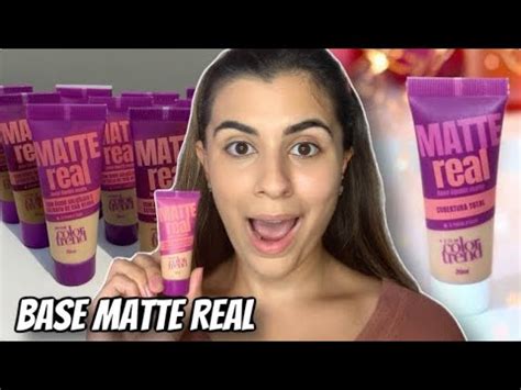 TESTEI BASE MATTE REAL AVON COLOR TREND SEMANA DAS BASES YouTube