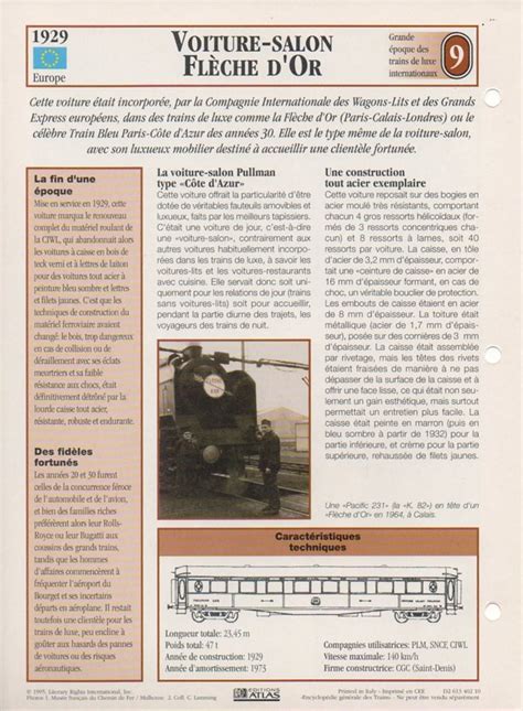 Fiches Atlas Trains de légende éditions Atlas 2e partie Page 2