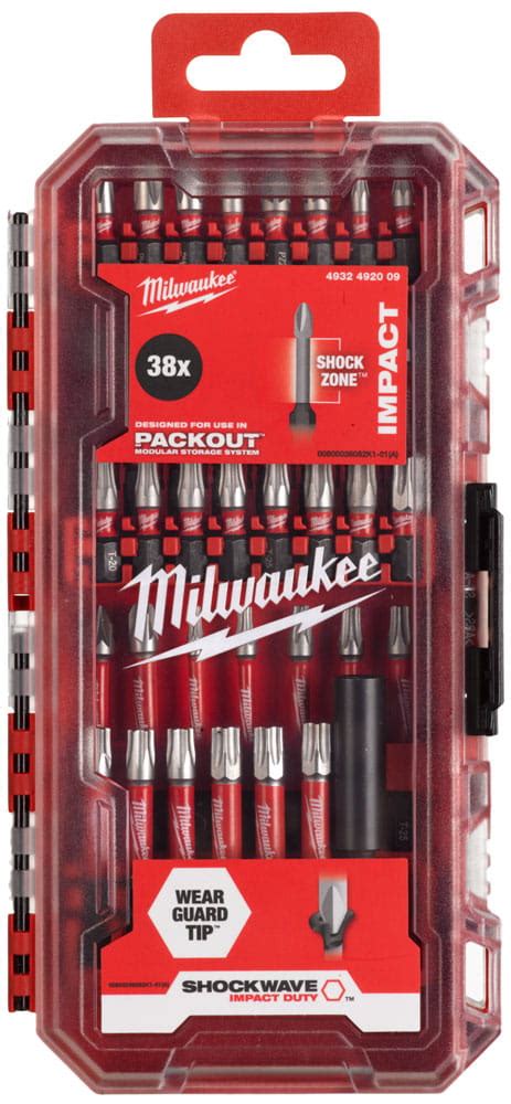 Bity Udarowe Milwaukee Shockwave Impact Duty Zestaw 38 Szt 4932492009