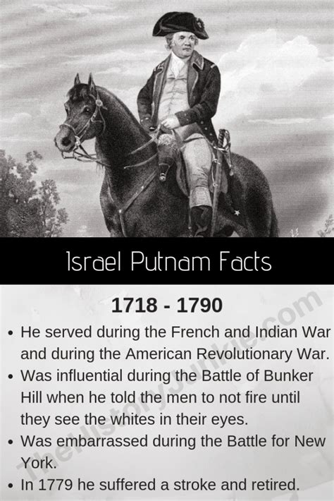 Israel Putnam Facts, Accomplishments, and Leadership