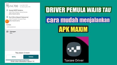 TUTORIAL MAXIM DRIVER CARA MENJALANKAN MAXIM BIKE YouTube